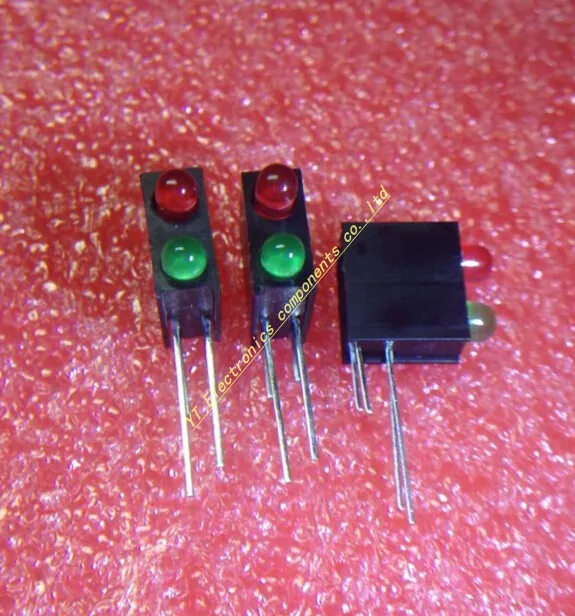 

200PCS LED lamp holder with lights, 3MM red and green highlighting