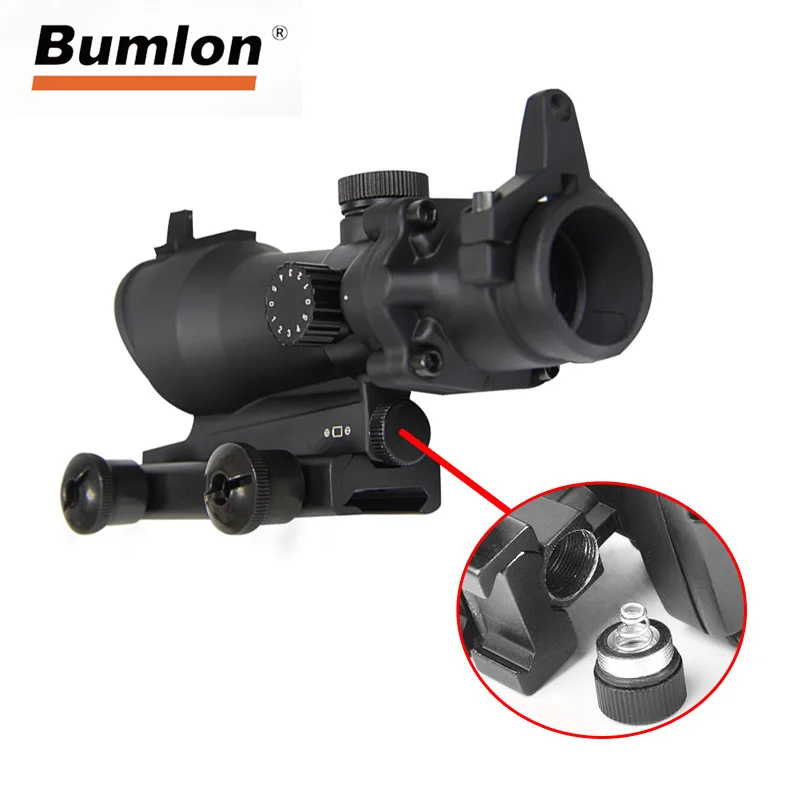 Bumlon оптическим 1X32 Коллиматорный прицел оптические прицелы Red Dot Сфера охотничьи с