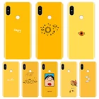 Чехол-накладка для Xiaomi Redmi Note 6 Pro, 5A Prime, 5, 4, 4X, Pocophone F1, Redmi S2, 6A, 5 Plus, 4A, силикон, желтый