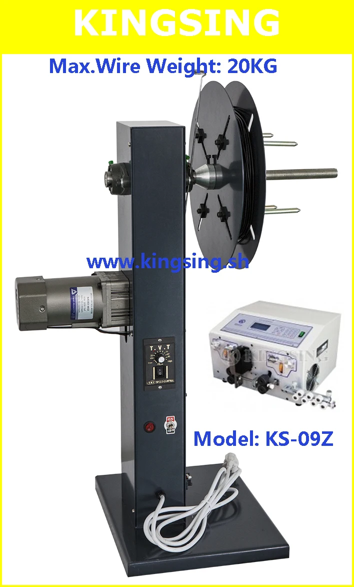 High Speed&ampEfficiency Wire Prefeeding Machine Cable Dereeler KS-09Z + Free shipping by DHL air express(door to door) |