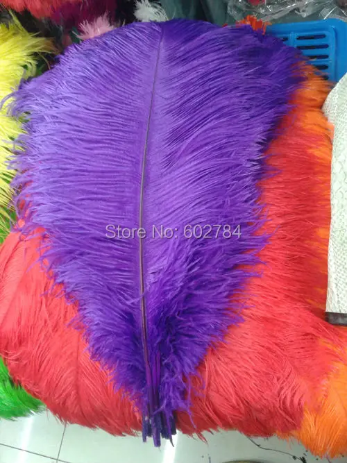 

EMS Free shipping Purple 50PCS 50-55cm 20-22 inch ostrich feather ostrich plumes Wedding centerpieces
