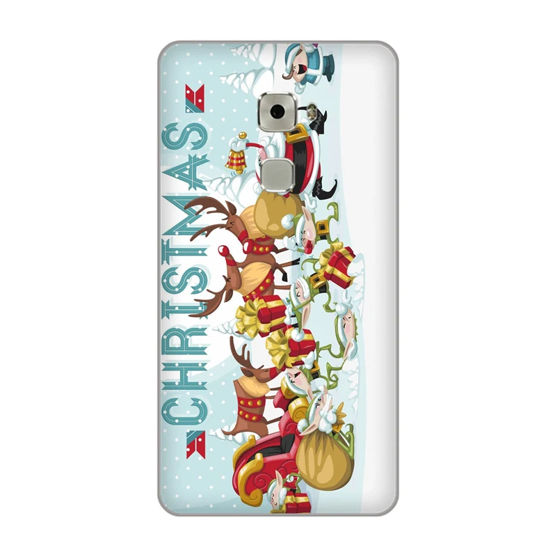 cartoon Santa Claus reindeer Soft TPU phone Case Cover for Huawei MATE 10 PRO 7 8 9 P SMART 20 LITE PLUS shell |