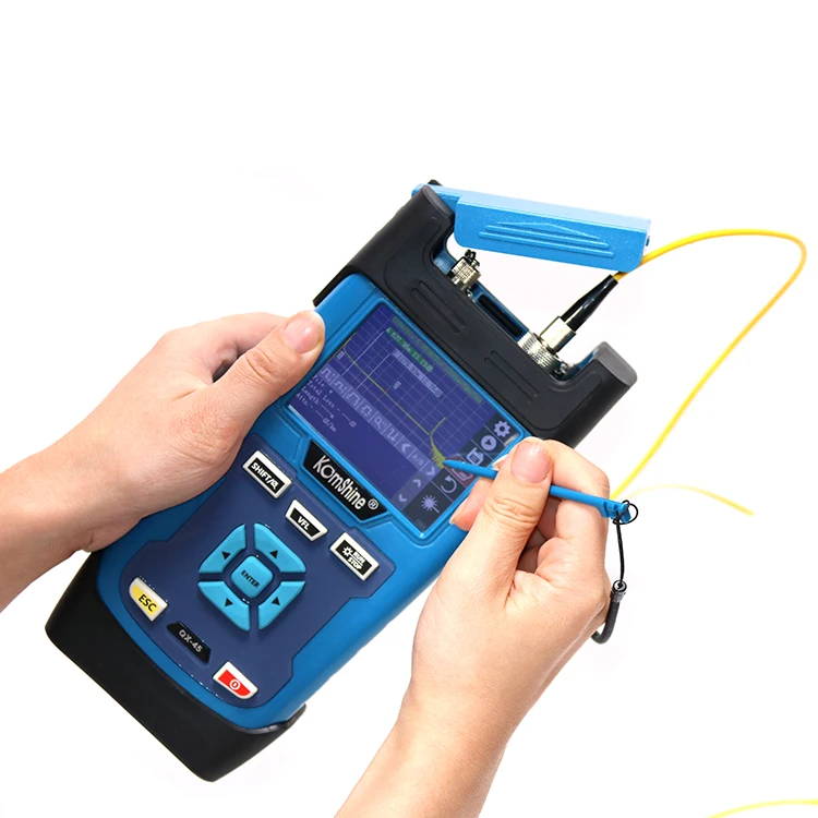Со скидкой волоконно оптический Сплайсер Komshine GX37 Комплект as 70S Fusion Splicer + SM 1550nm 30dB