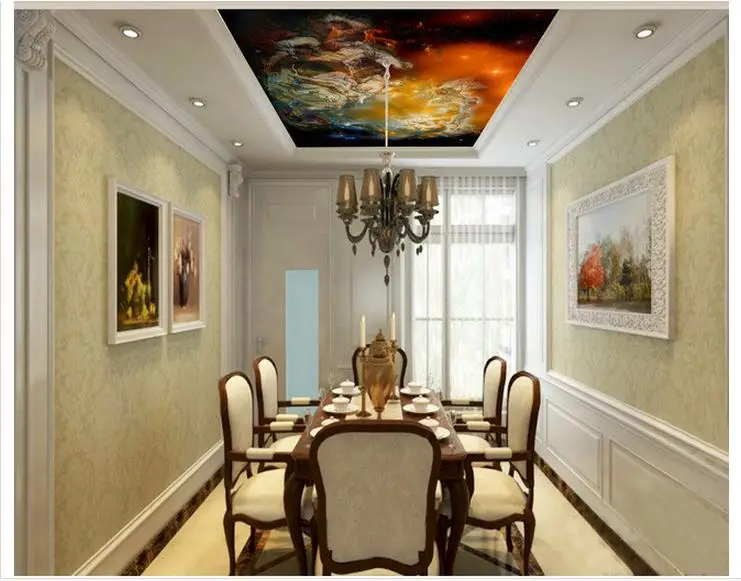 

Customized 3d wallpaper 3d ceiling wallpaper murals Angel sky zenith mural Ceiling mural room decoration