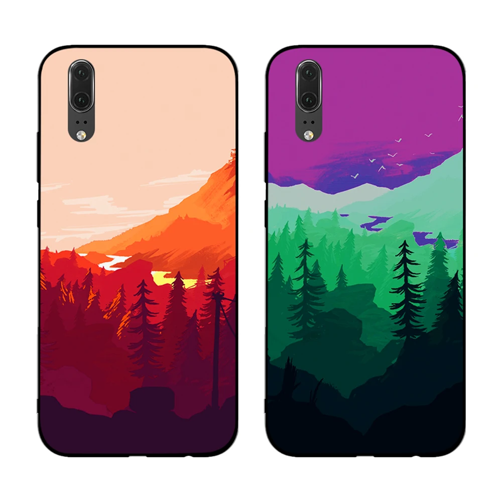 Зеленый мягкий чехол для Huawei Y6 Y7 Y9 Prime 2017 2018 2019 Nova 2i 3 4 3i Lite Mate 10 20 Pro | Мобильные