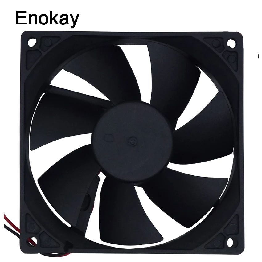 Оптовая продажа 2 шт. Enokay 9225 DC вентилятор 12 В 24 2Pin 92 мм x 25 Бесщеточный Охлаждающий