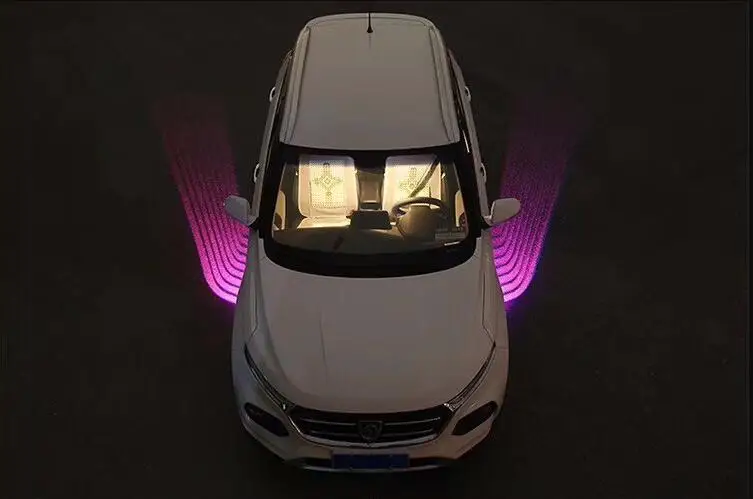 Qirun led поздравительные Атмосфера декоративные Daylights Тормозная противотуманная
