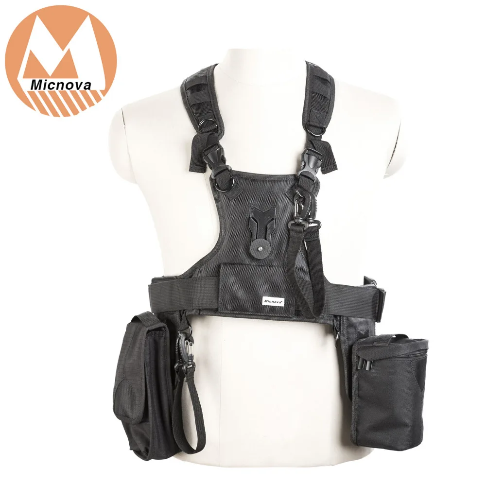 Micnova MQ-MSP07 несущей III переносчик для нескольких камер жилет фотографа с тройным