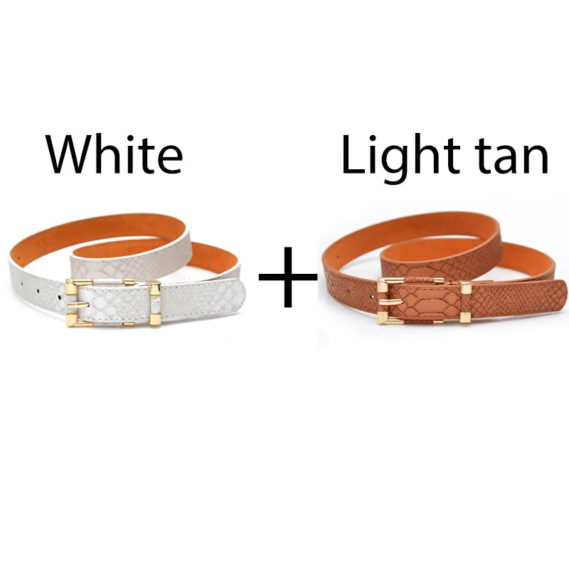 White Light Tan Роскошные ремни, женские ремни, дизайнерские ремни для женщин, кожзам, женский ремень для джинсовых брюк, cinturon mujer kemer - Цвет: White Light Tan