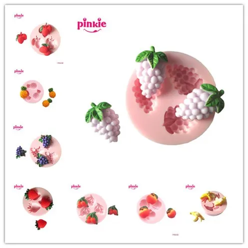Силиконовая форма для фруктов fondant формочки декорирование тортов сахар