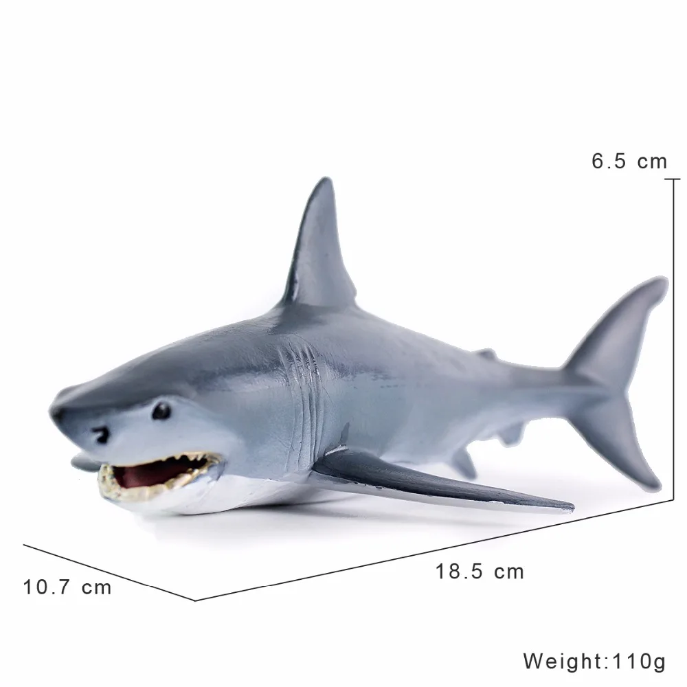 Wiben Sea Life Синяя Акула моделирование животных модель действий и игрушек фигурки