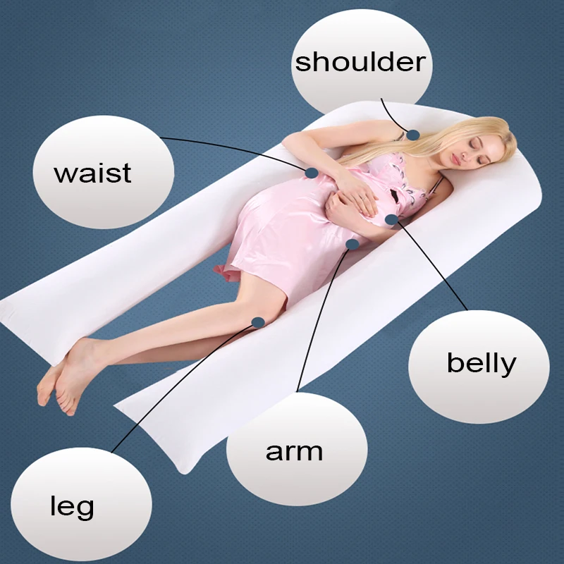 Материнство большие u-образные подушки для тела Подушка для тела для беременных для бокового сна 152x70 см полная подушка для тела для беременных Прямая поставка