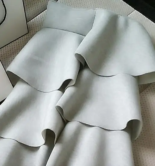 Женская Асимметричная длинная юбка черная хлопковая с оборками 2017|fashion long skirt|long