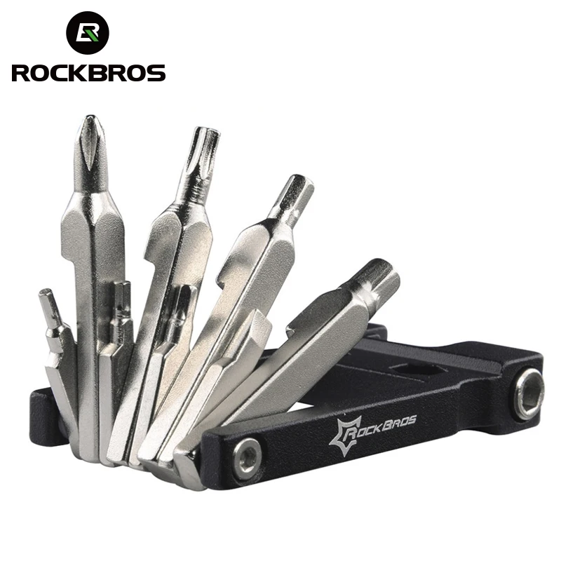 ROCKBROS 19 в 1 многофункциональные инструменты для ремонта велосипеда, Набор шестигранных спиц, дорожная горная отвертка для велосипеда, инструменты для ремонта велосипеда