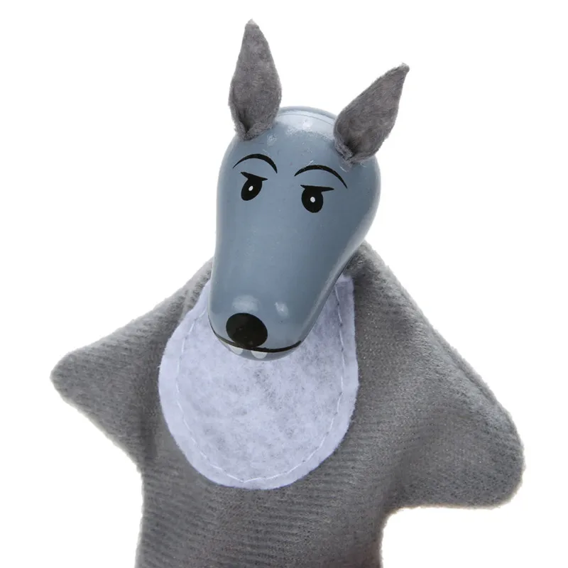 4 шт./компл. Красная Шапочка пальчиковые куклы сказочная история деревянные