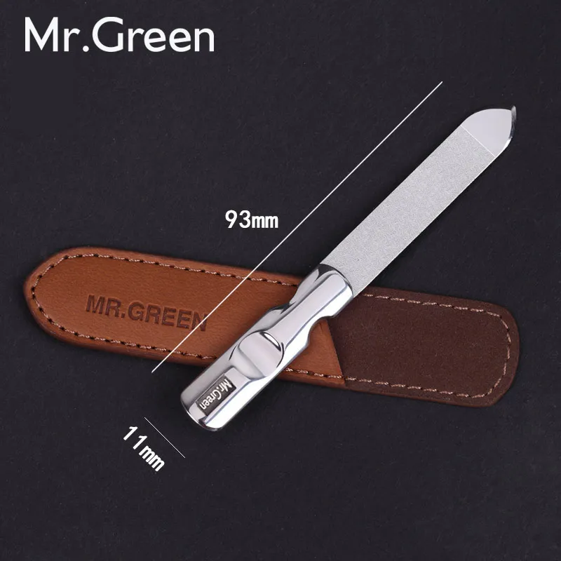 MR.GREEN металлическая пилка для ногтей из нержавеющей стали буфер профессиональный