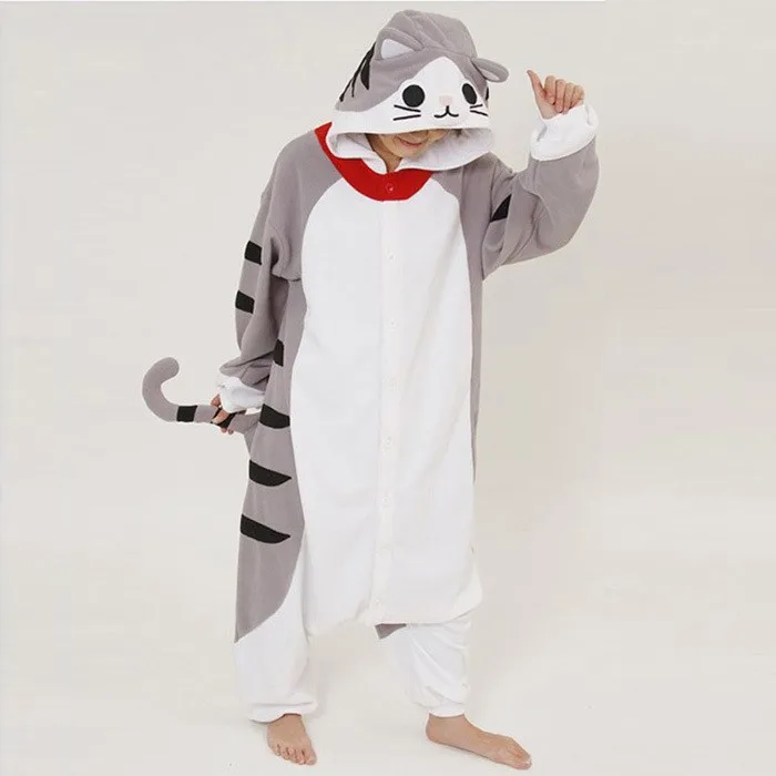 Японское аниме Chi's Sweet Home cosplay Onesie все в одном милые пижамы с котом табби для