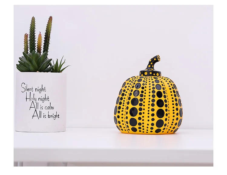 Yayoi Kusama Тыква японского художника Современная Скульптура в горошек искусство домашний интерьер украшения офисное искусство Свадьба Рождество