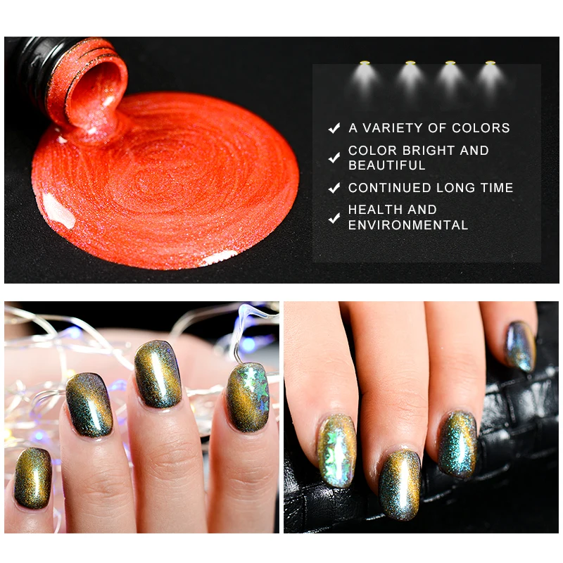 9 шт./лот двойная окантовка звездное небо кошачий глаз сильный магнит ломтик 3D