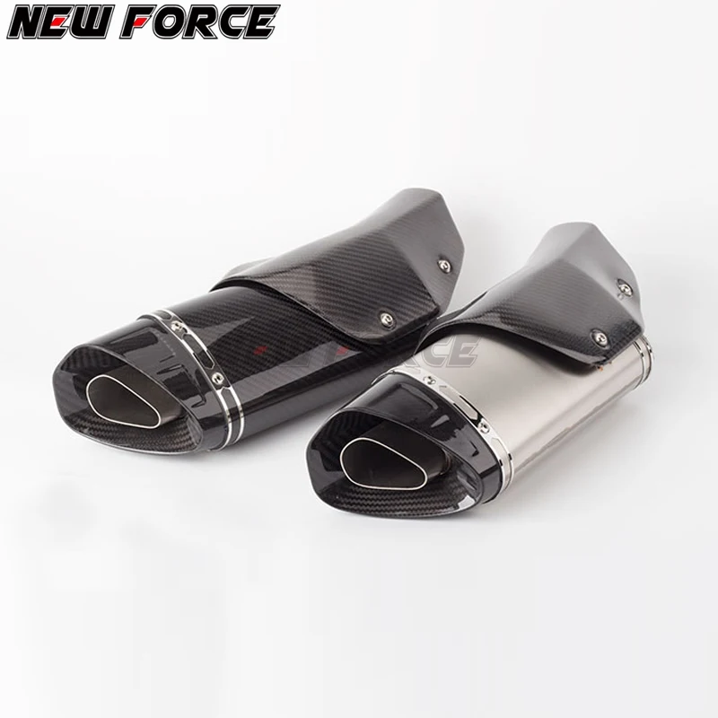 Универсальный R6 RC390 GSXR750 GSXR 750 Z900 мотоцикл Akrapovic выхлопная Модифицированная труба