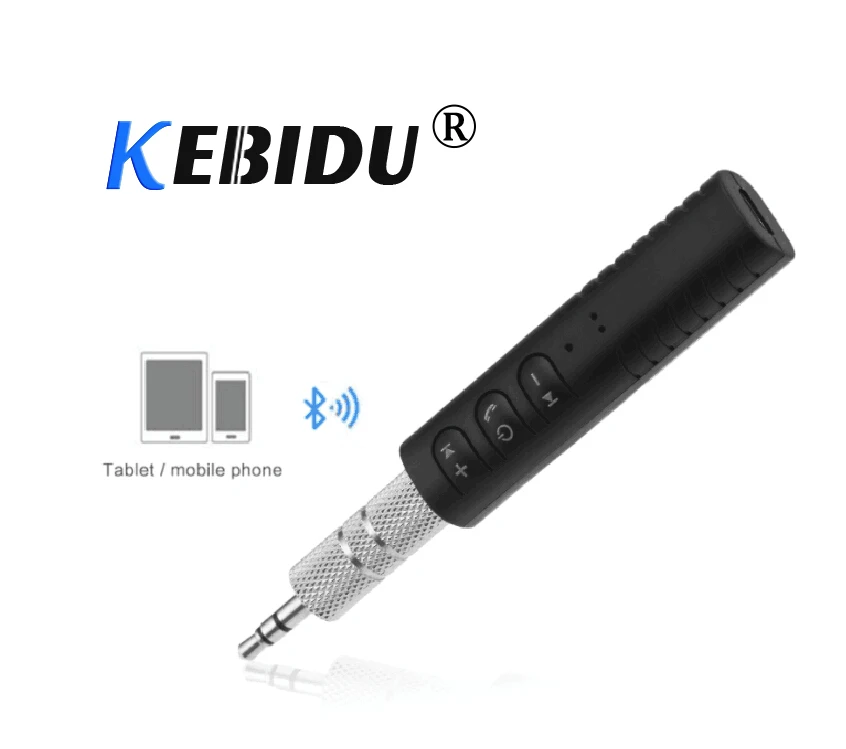 Портативный Bluetooth ресивер Kebidu 4 1 аудиопередатчик с разъемом 3 5 мм автомобильный