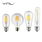 Винтажная светодиодный ная лампа Эдисона бренд Античный Ретро Винтаж светодиодный ная лампа накаливания E27 E14 2 Вт 4 Вт 6 Вт 8 Вт Светодиодный светильник лампа Эдисона стеклянная лампа 220 В