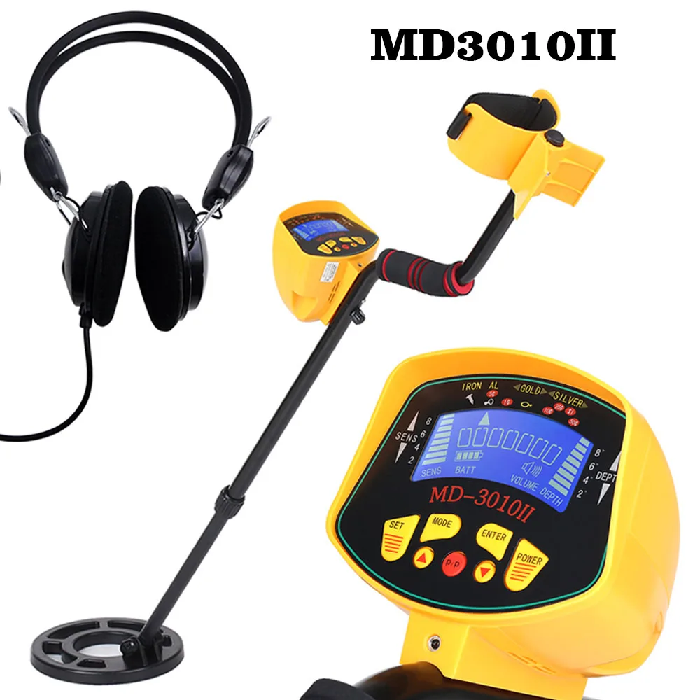 

Metal Detector MD3010II Underground Metal Detector with LCD Gold Detector Digger Treasure Hunter Metal Finder Seach Tool