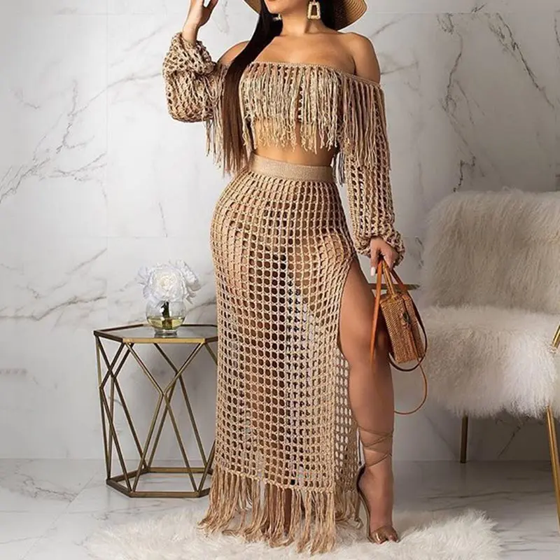 Летний сексуальный клубный комплект из двух предметов в африканском стиле