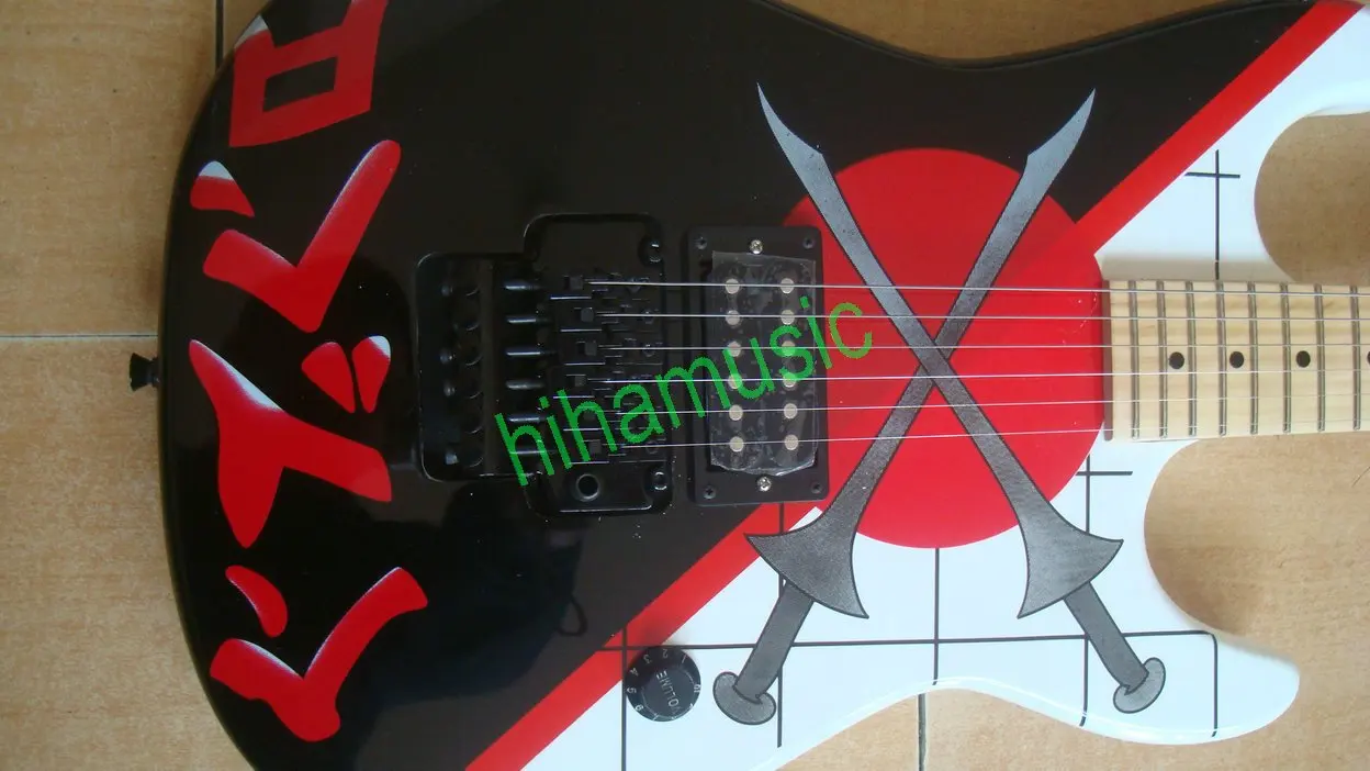 Бесплатная доставка Новый EVH Ван Хален гитары Charvel Guthrie Govn ножи живопись тремоло