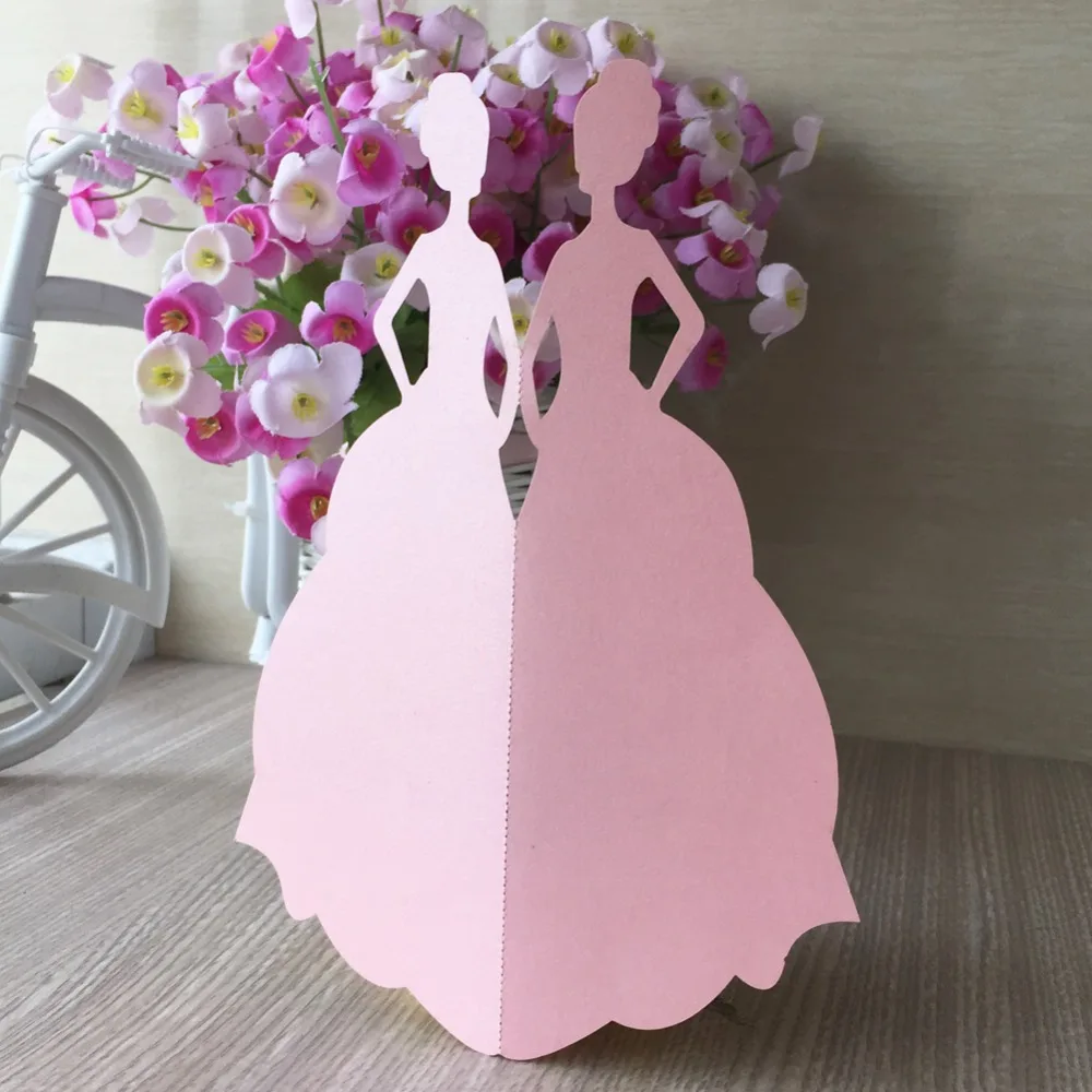 30 шт. свадебные пригласительные открытки с изображением красивой девушки на 15 й 16