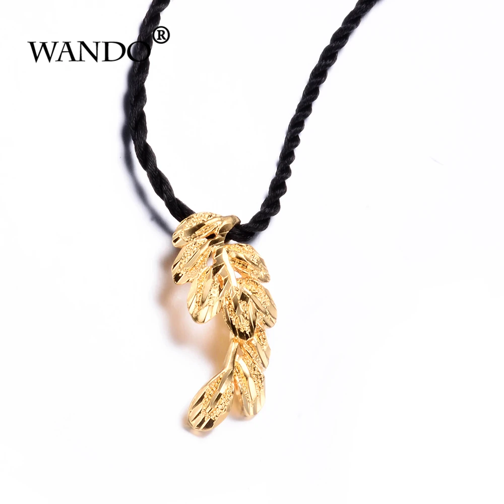 WANDO Дубай Эфиопия Африка Индия золото Бог удачи подвеска ожерелье полиэфирная