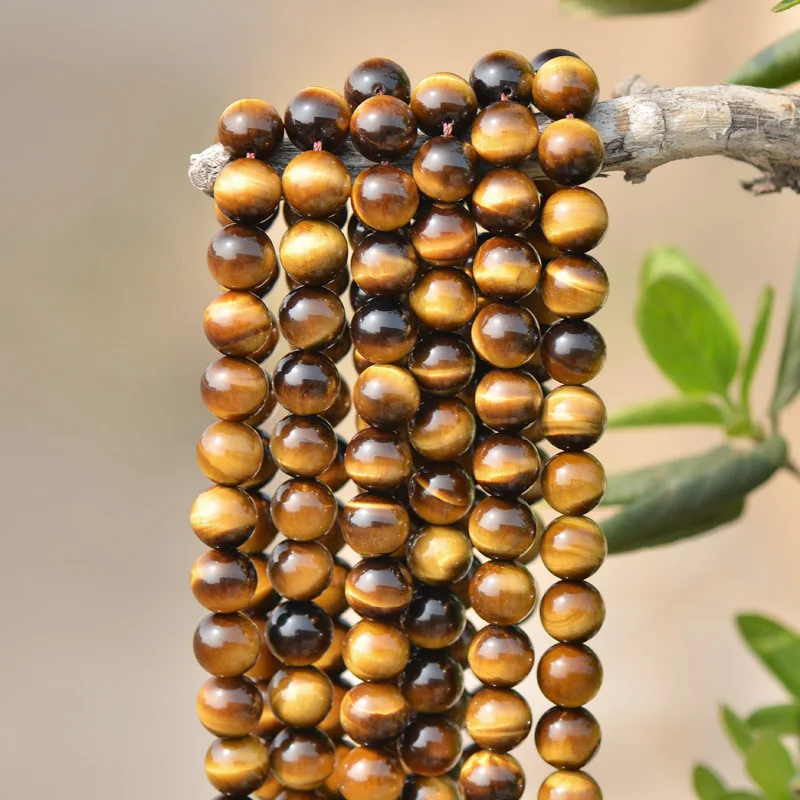 Wholesale 4A Natural Stone Tiger Eye Beads Brown Gold and Red Round 4mm 6mm 8mm 10mm 12mm Pick Size for For Jewelry making|tiger eye beads|beads