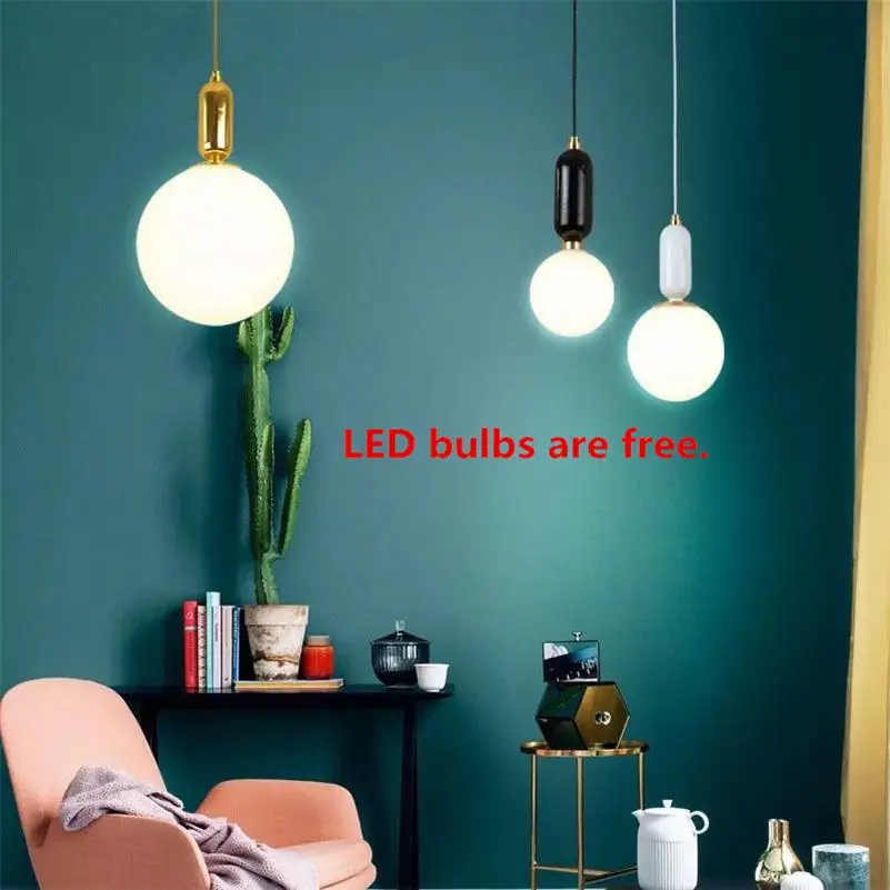 Стекло шар подвесные светильники E27 Lamparas де Techo Colgante Pendente Teto Лофт Indoor подвеска