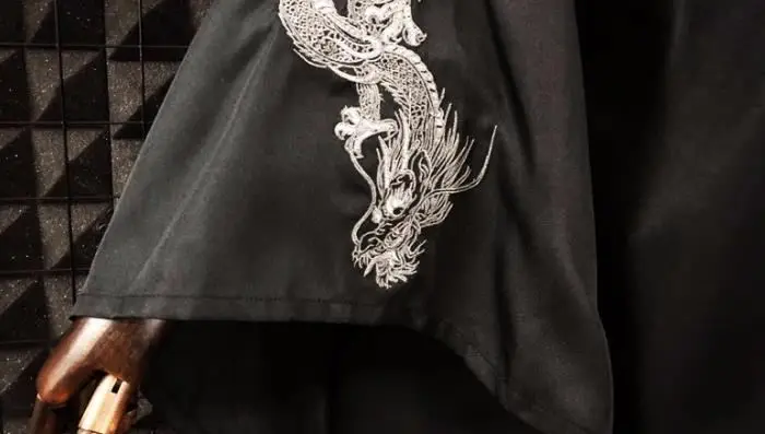 Женский винтажный кардиган в готическом стиле с вышивкой Dragon L Sleeve накидка и