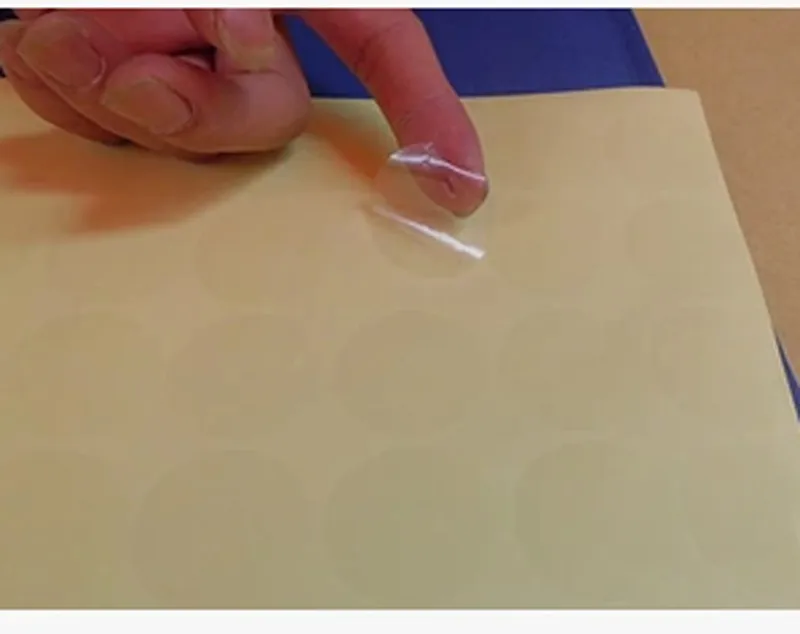 Оптовая продажа пустые прозрачные уплотнительные наклейки 30 мм круглые из ПВХ