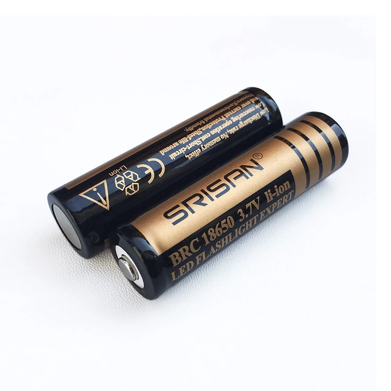 Srisan 4 шт. 18650 светодио дный Батарея (не AA) батарея 3 7 V батареи batteria литий ионный
