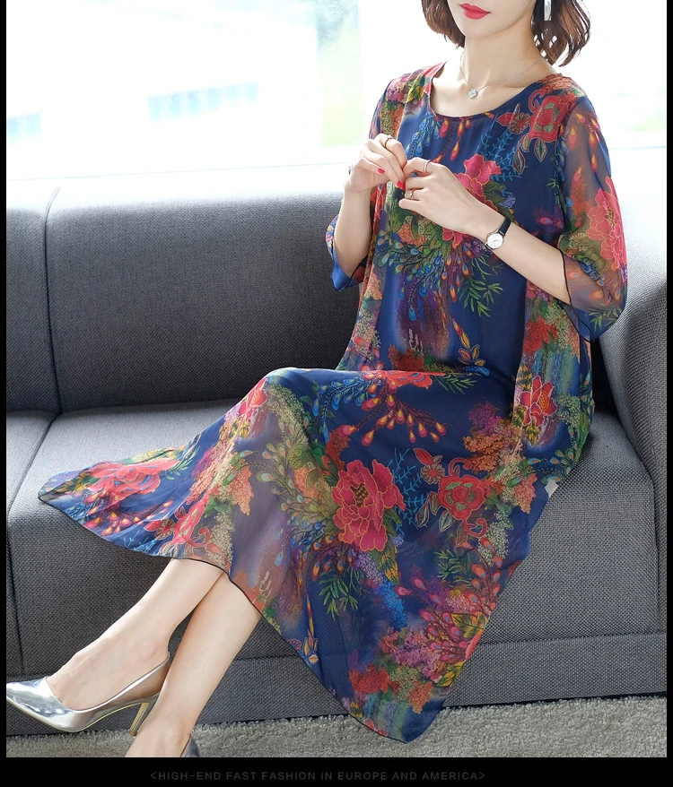 Винтажное Цветочное платье 5XL размера плюс Boho миди, летнее шифоновое пляжное макси-платье с принтом, элегантные женские вечерние платья