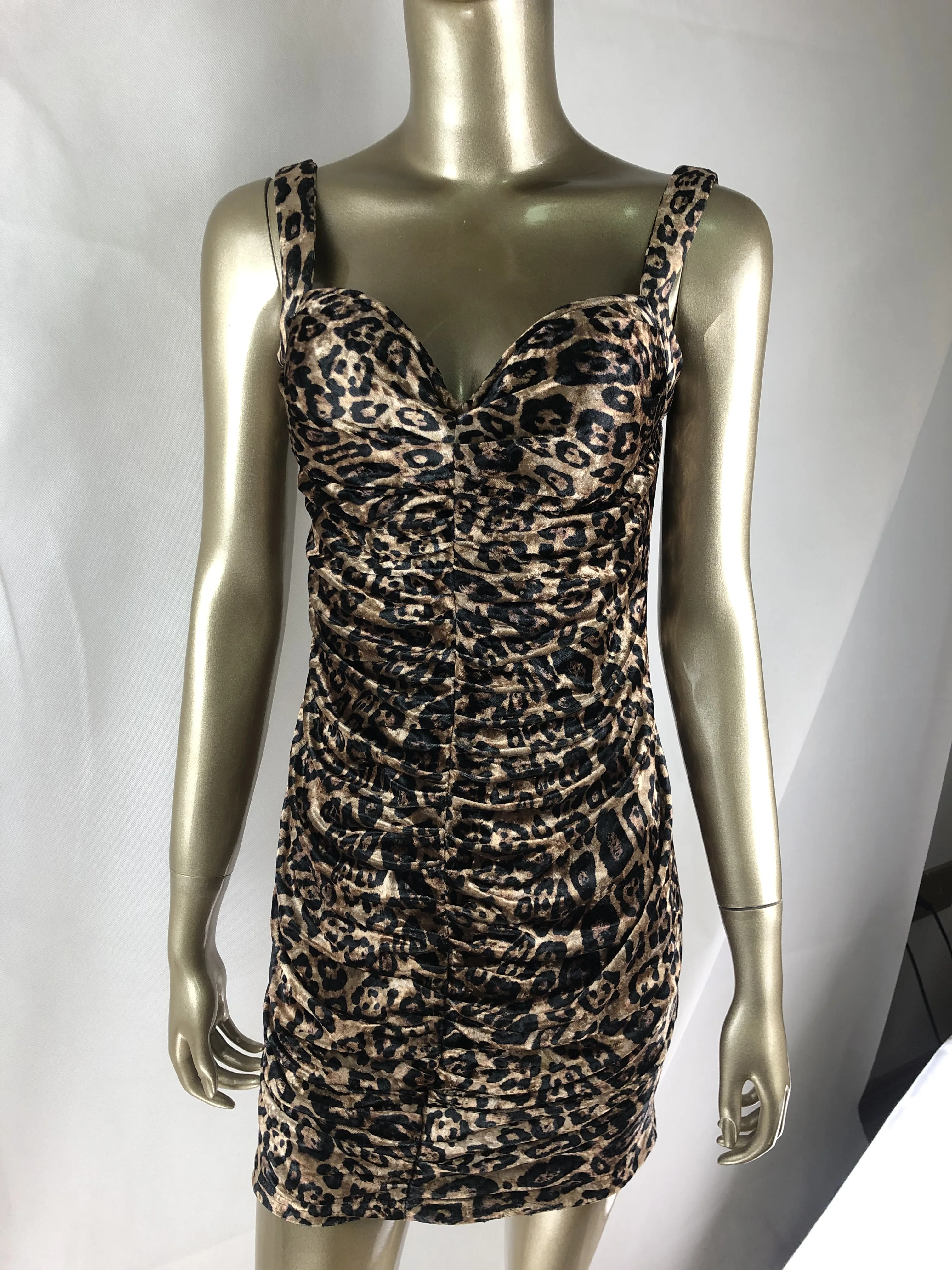 Сексуальное леопардовое женское летнее платье с v образным вырезом 2019 как у