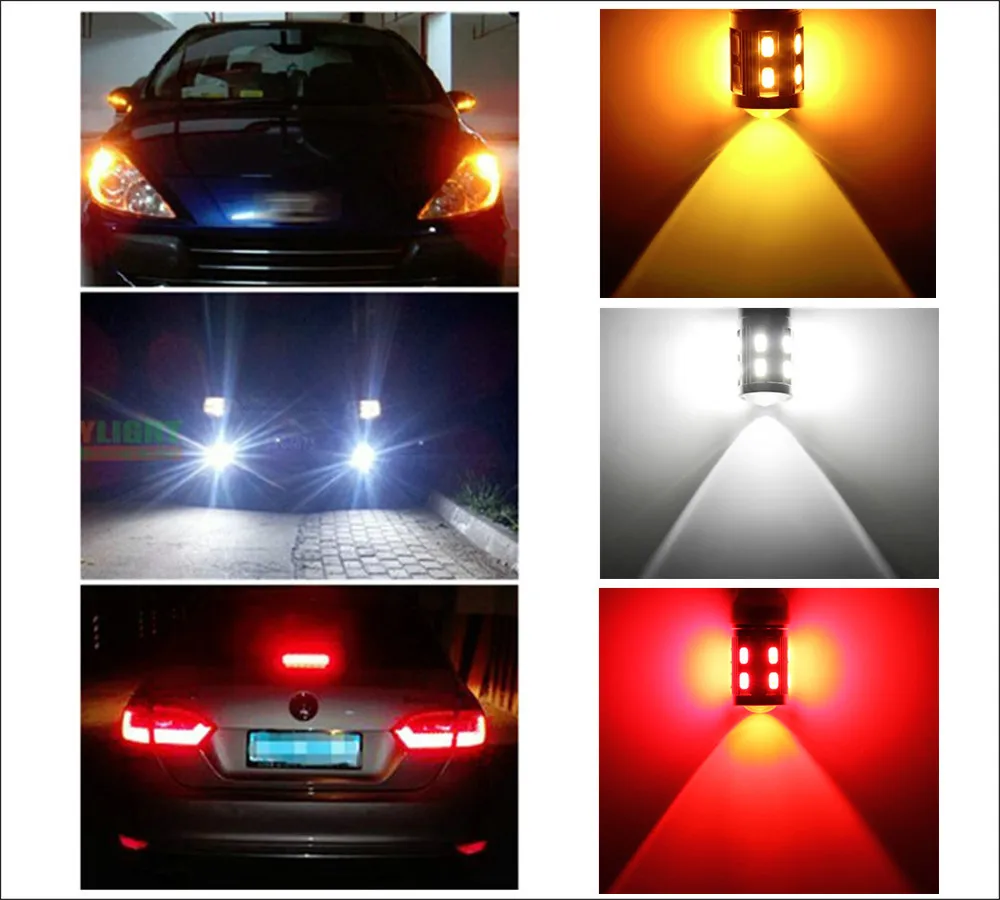 1156 BA15S 12 SMD Реверсивные лампы Cree светодиодный чип высокой мощности p21w R5W
