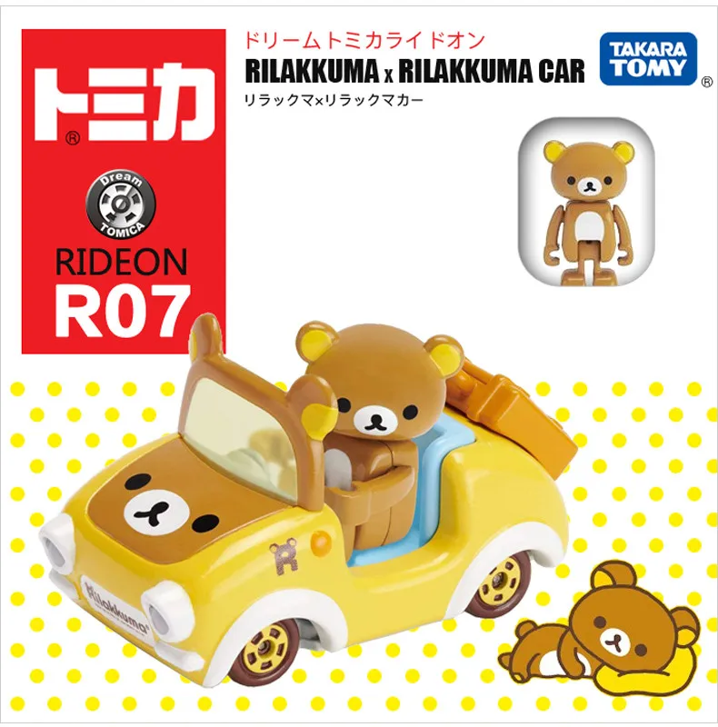 Takara tomy Tomica Dream ride на серии hello kitty RILAKKUMA MINION/Стюарт Дораэмон SNOOPY CRAYON SHINCHAN Diecast автомобильные игрушки