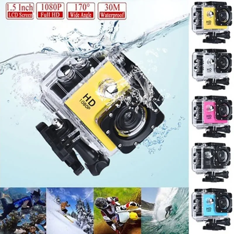 SJ4000 1080p 30FPS экшн камера Full HD Allwinner 4K WIFI 2 0 &quotэкран мини шлем 30 м водонепроницаемая