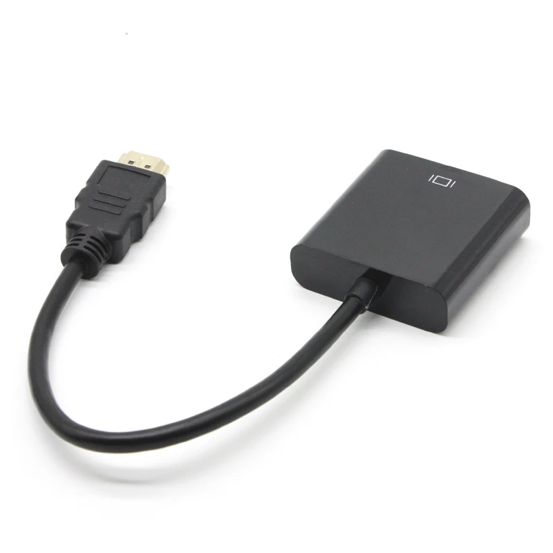 Адаптер AIXXCO 1080P HDMI в VGA кабель преобразователя цифрового сигнала аналоговый для