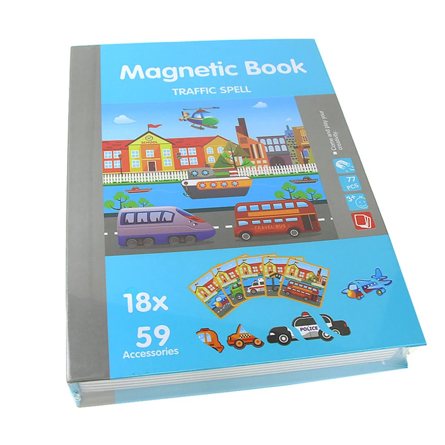 Детские Магнитные Головоломки Magnetibook Crazy Face принцесса головоломка Рождественский подарок развивающие игрушки для детей Монтессори головоломки игрушки