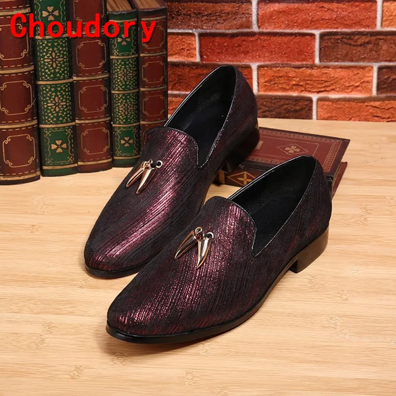 Choudory/zapatillas hombre цвет красный серебристый итальянская мужская блестящая обувь