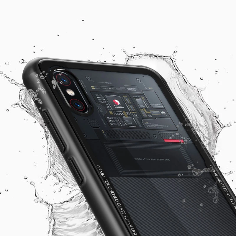 Чехол для xiaomi mi 8 Explorer Version чехол MOFI из закаленного стекла задней панели