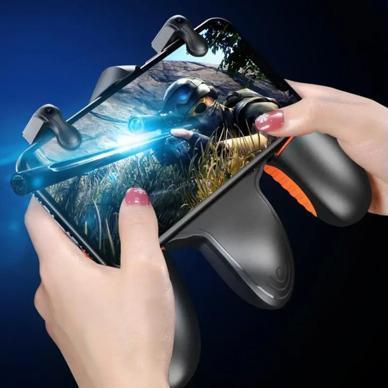 JS26 Pulse Moible контроллер PUBG геймпад Бесплатный огонь L1 R1 Кнопка триггера джойстик PUBG физическая помощь для iPhone Android телефон