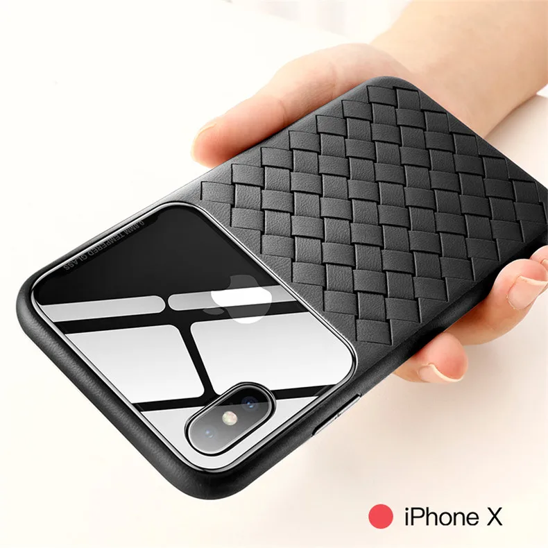Black Роскошный сетчатый Прозрачный чехол для телефона iPhone 11 Pro X XR XS MAX, модный Мягкий защитный чехол для iPhone 7 8 Plus, бизнес-корпус - Цвет: Black