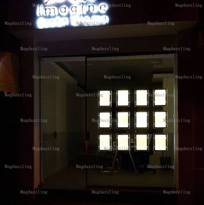 Вертикальный двухсторонний дисплей A4 Магнитная акриловая Светодиодная панель