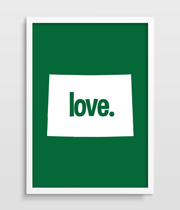 Карта штата печатная карта Колорадо художественный постер в США с принтом печать