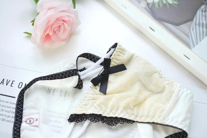 fine decorative pattern sexy girl ice silk low rise pants majtki damskie culotte femme stringi cotton panties strings |
